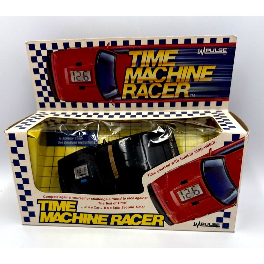 Time Machine Racer By Impulse, Black Trans AM, Plastic on Box Wrinkled, See Pics